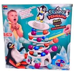 🆕-Penguin Ski Ball Parent-Child Multiplayer Interactive Game. New in Box
